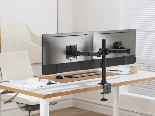 650177 soporte para monitor 88,9 cm (35") Escritorio Negro - Imagen 3