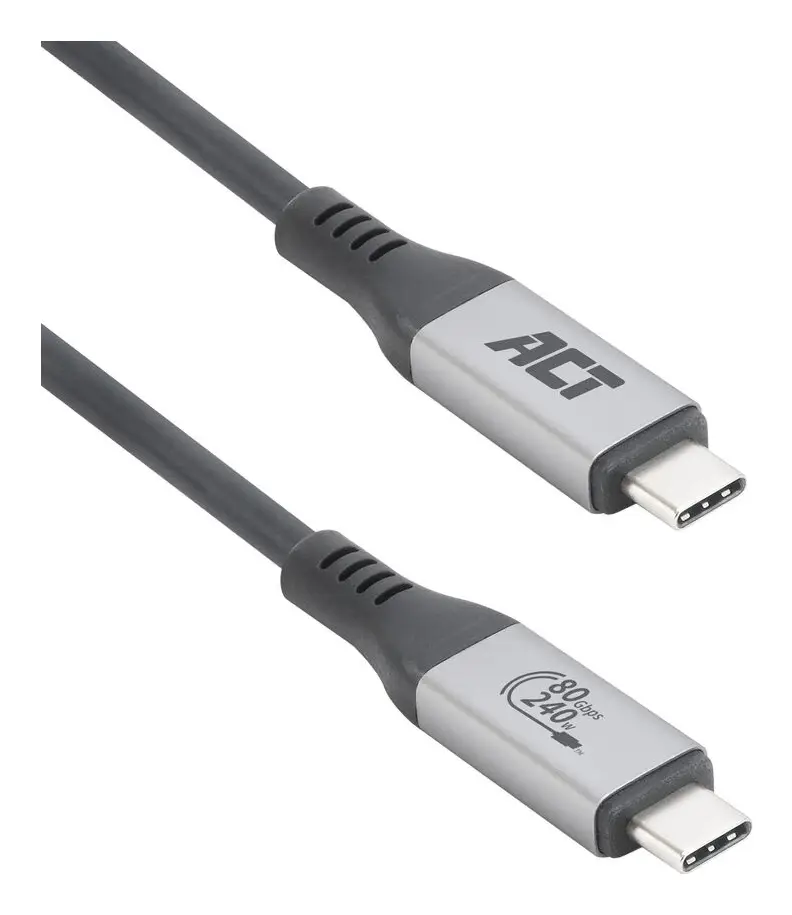 Cable USB4 80 Gbps Thunderbolt 5 240 W USB Type-C, certificado po..