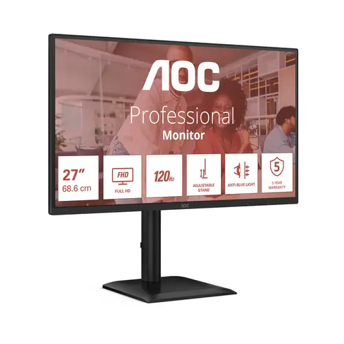27E4CV pantalla para PC 68,6 cm (27") 1920 x 1080 Pixeles Full HD LED Negro - Imagen 3