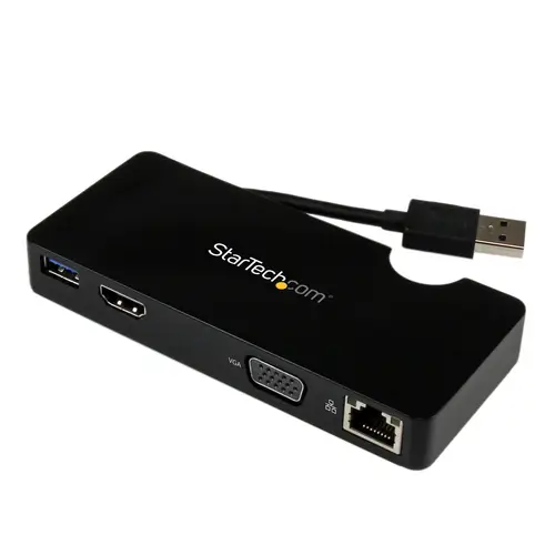 Replicador de Puertos USB 3.0 de Viajes con HDMI o VGA - Docking Station para Portátil - Imagen 1