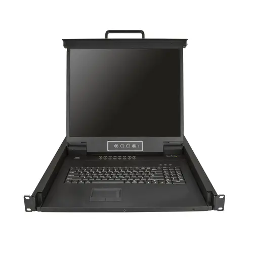 Consola KVM de 16 puertos para Montaje en Rack - Teclado QWERTY - con Cables de 1,8m - Conmutador KVM con Monitor LCD de 19" - Switch KVM LCD 1U OSD MTBF 50000 - USB + VGA - Imagen 2