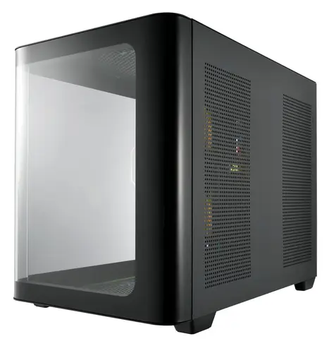 CAJA MICRO-ATX SEMITORRE FSP S380 RGB NEGRA 3 FANS - Imagen 7