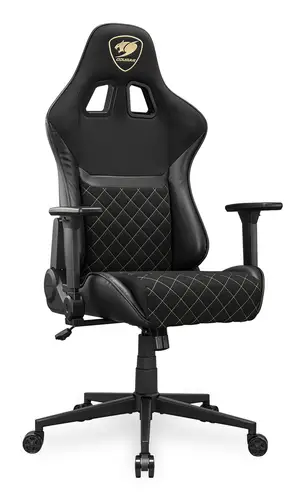 CGR-A2F-GLB Silla para videojuegos universal Asiento acolchado tapizado Negro, Oro - Imagen 7