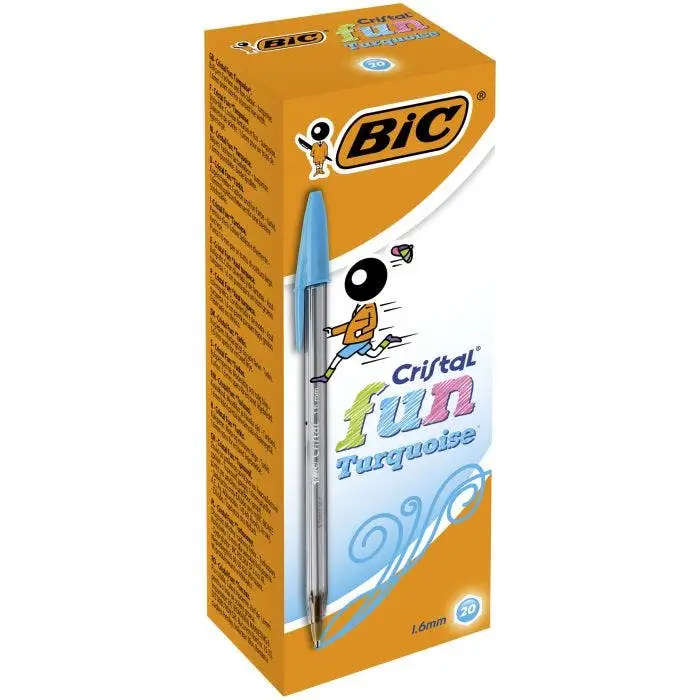 Cristal Fun Turquesa Bolígrafo 20 pieza(s)