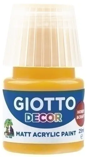 PINTURA ACRIL.GIOTTO 25 ml AMARILLO OSCU - Pack de 6 unidades