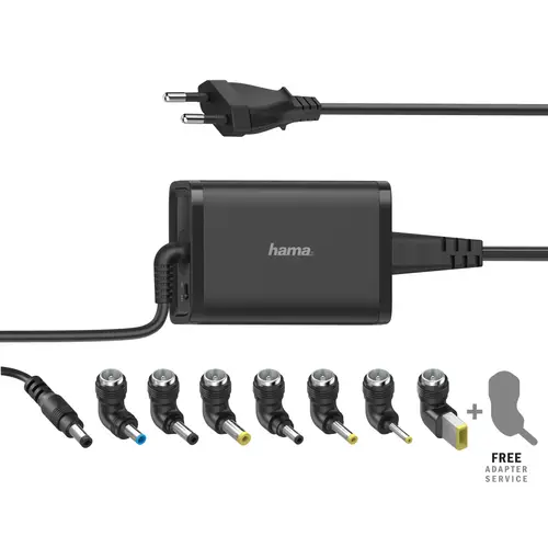 Cargador universal portátil 7 adapt., de 15-19V/65W - Imagen 1