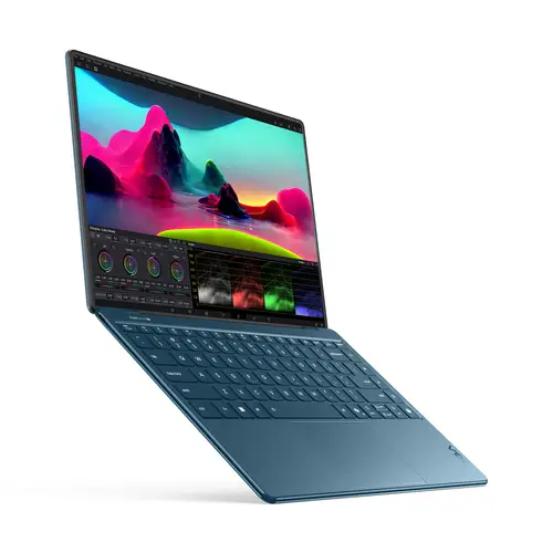 Yoga Slim 9 14ILL10 Copilot+ PC Intel Core Ultra 7 258V Portátil 35,6 cm (14") Pantalla táctil WQUXGA 32 GB LPDDR5x-SDRAM 1 TB SSD Wi-Fi 7 (802.11be) Windows 11 Home Español Verde azulado - Imagen 4