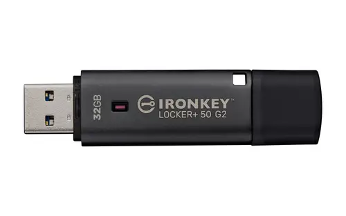 IronKey 32GB Locker Plus 50 G2, FIPS 197, AES-256 - Imagen 2