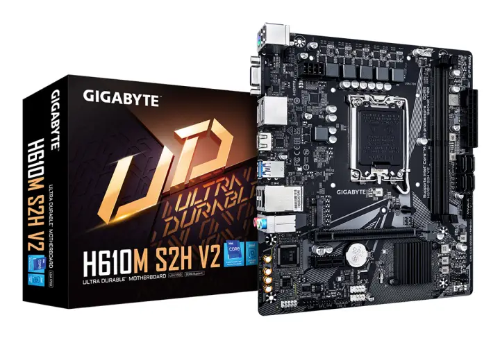 H610M S2H V2 Placa base - Soporta CPUs Intel Core de 14ª generación, 4+1+1 Fases Híbridas VRM Digital, hasta 5600MHz DDR5, 1xPCIe 3.0 M.2, GbE LAN, USB 3.2 Gen 1