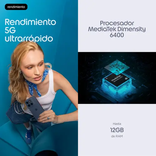 moto g87 17,2 cm (6.78") Ranura híbrida Dual SIM Android 16.0 5G USB Tipo C 8 GB 256 GB 5200 mAh Gris - Imagen 11