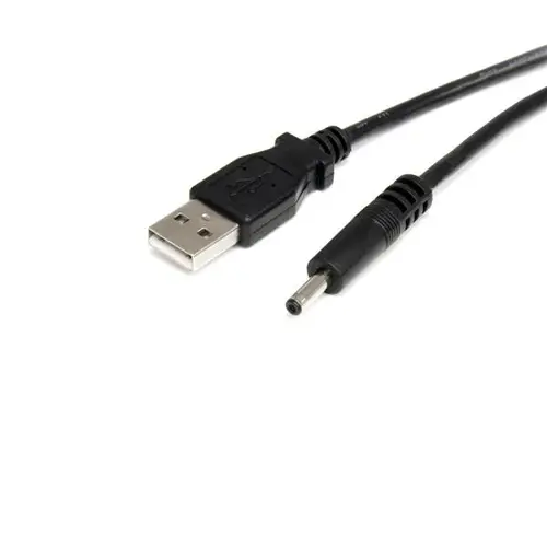Cable Adaptador de Alimentación de 90cm USB a Conector Coaxial Tipo H 5V DC - Macho a Macho - Imagen 1
