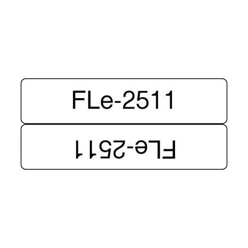 FLE2511 cinta para impresora de etiquetas Negro sobre blanco - Imagen 1