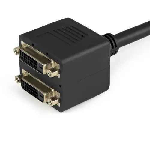 Cable Duplicador Divisor de Vídeo DVI-D de 2 Puertos Salidas Compacto - Bifurcador - Imagen 3