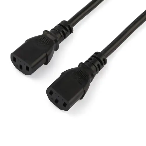 Cable de 2m de Alimentación en Y para Ordenador, 18AWG, EU Schuko a 2x C13, 10A 250V, Cable de Alimentación de CA de Repuesto, para Impresora, para Monitor, UL - Imagen 5