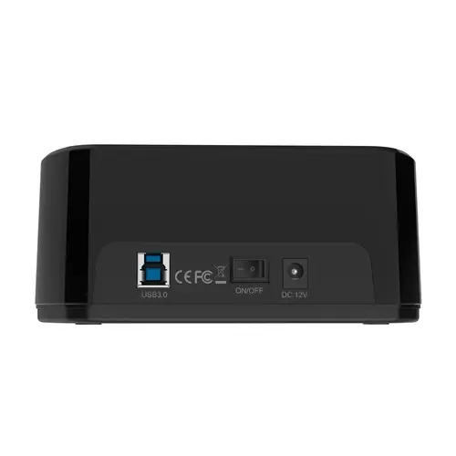 Estacion de Docking de Doble Bahia ASDS-D03B SATA 2.5/3.5 a USB 3.0/3.1 Gen1, Clone, Negra - Imagen 2