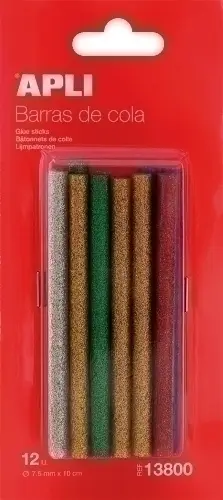 COLA TERMOFUSIBLE BARRA APLI GLITTER 12