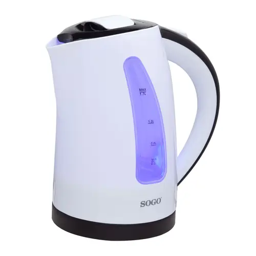 KET-SS-7710 tetera eléctrica 1,7 L Negro, Blanco - Imagen 5