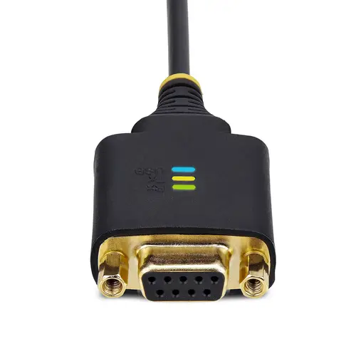 Cable Adaptador USB a Módem Nulo Serie DCE de 30cm - con Retención COM - FTDI - RS232 - con Tornillos/Tuercas Intercambiables - Windows/macOS/Linux - Imagen 5