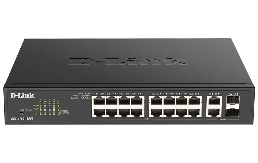DGS-1100-18PV2 switch Gestionado L2 Gigabit Ethernet (10/100/1000..