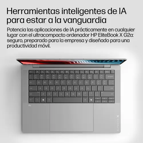 EliteBook X G2a 14 inch Notebook Next Gen AI PC Wolf Pro Security Edition Copilot+ PC AMD Ryzen AI 5 Portátil 35,6 cm (14") WUXGA 32 GB LPDDR5x-SDRAM 512 GB SSD Wi-Fi 7 (802.11be) Windows 11 Pro Plata - Imagen 4