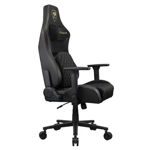 CGR-DFF-GLB Silla para videojuegos de PC Asiento acolchado tapizado Negro, Oro - Imagen 6