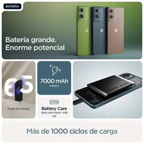 SMARTPHONE MOTOROLA MOTO G06 POWER 8GB/256GB BLUE - Imagen 13