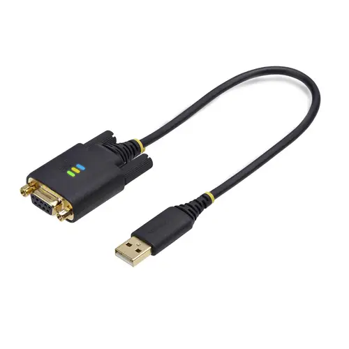 Cable Adaptador USB a Módem Nulo Serie DCE de 30cm - con Retención COM - FTDI - RS232 - con Tornillos/Tuercas Intercambiables - Windows/macOS/Linux - Imagen 2