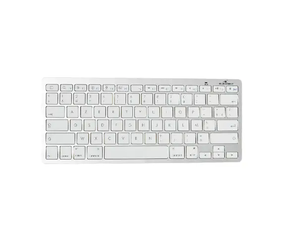 BS-KB-MICRO/BT/SP teclado Bluetooth QWERTY Español Plata, Blanco