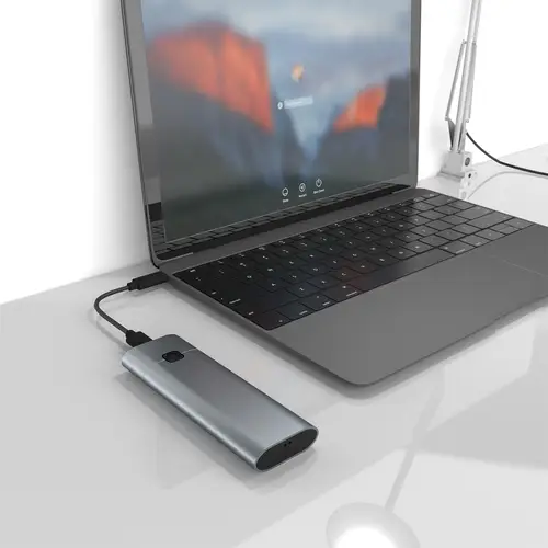 Caja Externa M.2 (NGFF) ASM2-021GR NVMe a USB3.2 GEN2, Gris - Imagen 5