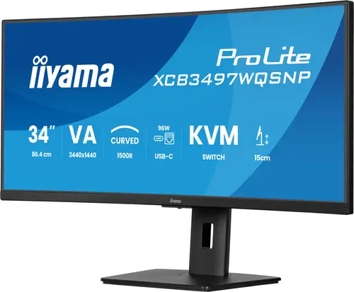 ProLite XCB3497WQSNP-B1 pantalla para PC 86,4 cm (34") 3440 x 1440 Pixeles UltraWide Quad HD LED Negro - Imagen 2