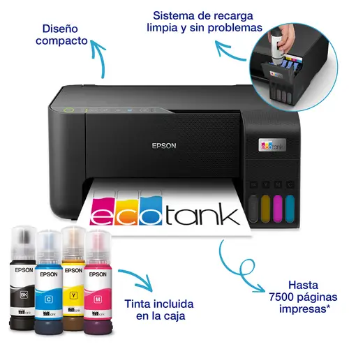 EcoTank ET-2860 Inyección de tinta A4 5760 x 1440 DPI 33 ppm Wifi - Imagen 5
