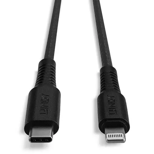 31285 cable de conector Lightning 0,5 m Negro - Imagen 9