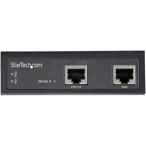 Inyector Industrial PoE Gigabit - 30W - 802.3at PoE+ de 48 a 56V DC - de Montaje en Riel DIN - de -40 a 75C (POEINJ1G30W) - Imagen 3