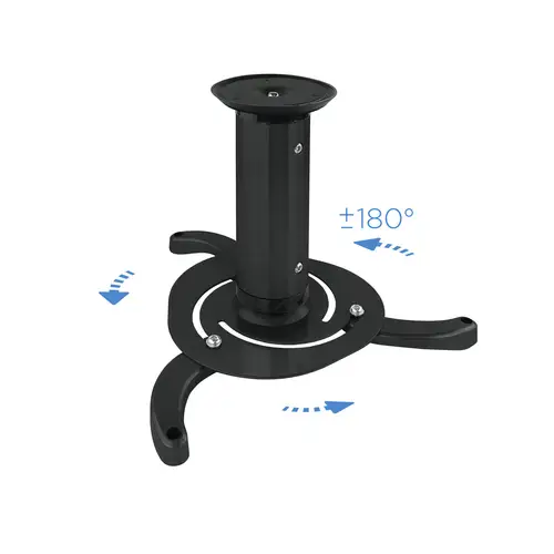 SOPORTE UNIVERSAL DE TECHO GIRATORIO 360º PARA PROYECTOR NEGRO - Imagen 5