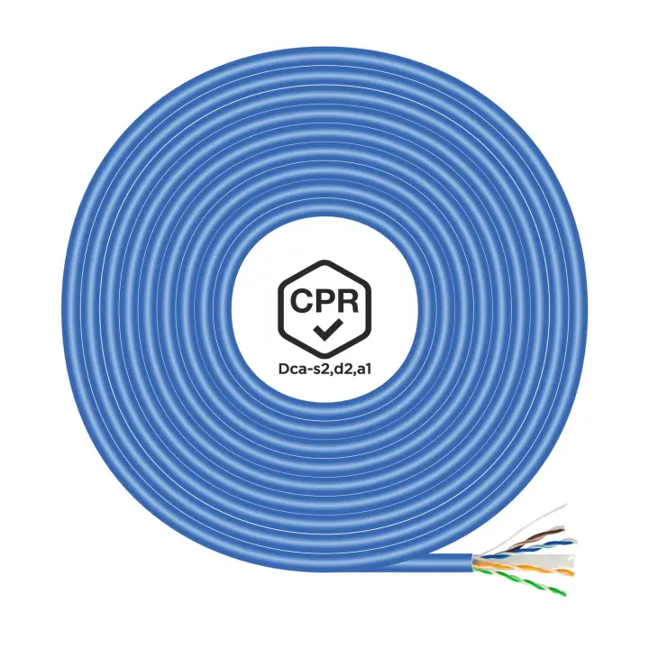Cable de Red RJ45 LSZH CPR Dca CAT.6 UTP AWG24, Azul, 305 m