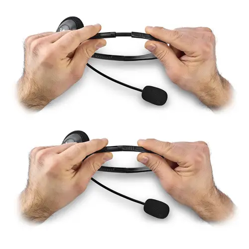 MS103 MAX Auriculares Alámbrico Diadema Llamadas/Música Negro - Imagen 4