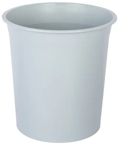 PAPELERA PLASTICO CERRADA GRIS
