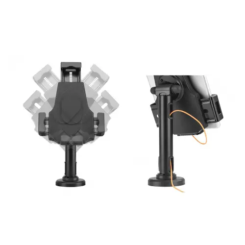 Soporte Antirobo de Sobremesa / Pared Ajustable (1 Pivote) para Tablet, Negro - Imagen 5