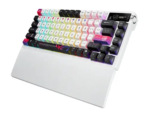 ROG Azoth X teclado Juego USB + RF Wireless + Bluetooth Negro, Blanco - Imagen 4