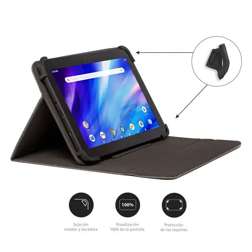 FUNDA UNIVERSAL TABLET DE 9.7" A 10.5" GRIS - Imagen 2