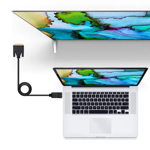 Cable conversor DISPLAYPORT a DVI, DP/M - DVI/M, Negro, 2.0 M - Imagen 4