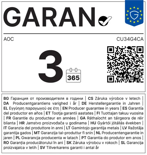 G4 CU34G4CA pantalla para PC 86,4 cm (34") 3440 x 1440 Pixeles Wide Quad HD Negro, Rojo - Imagen 18