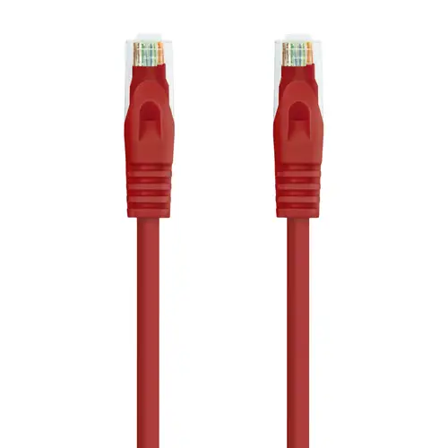 Cable Red Latiguillo RJ45 LSZH CAT.6A UTP AWG24, Rojo, 25 cm - Imagen 2