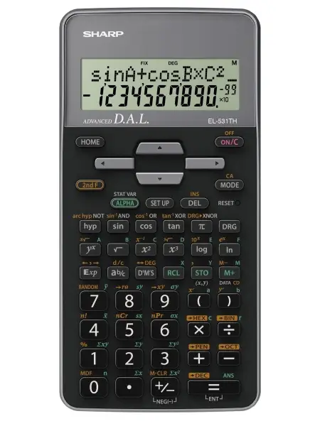 EL-531TH calculadora Bolsillo Calculadora científica Negro, Gris