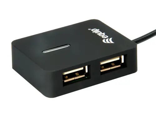 128952 hub de interfaz USB 2.0 480 Mbit/s Negro - Imagen 4
