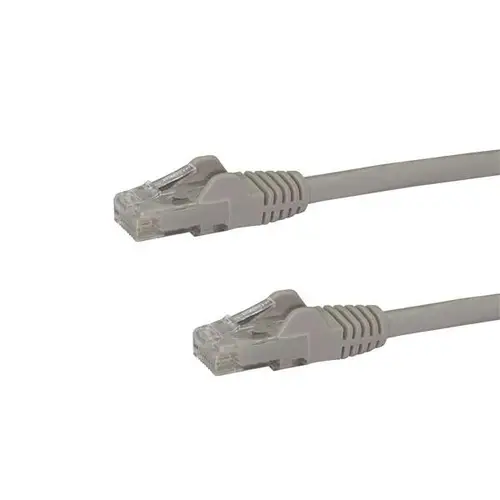 Cable de 7,5m Cat6 Ethernet de Red Gris - RJ45 sin Enganches - 24AWG - Imagen 1