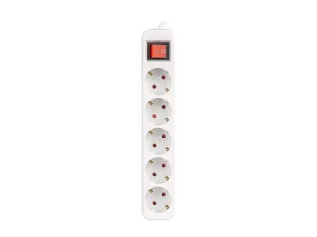 PS1-05F-0150-W base múltiple 1,5 m 5 salidas AC Interior Blanco