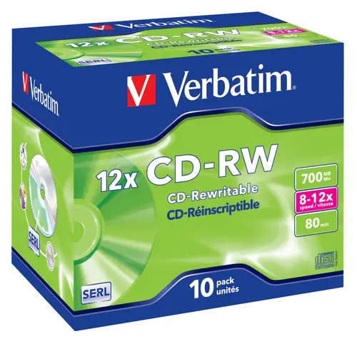 CD-RW 12x 700 MB 10 pieza(s) - Imagen 1
