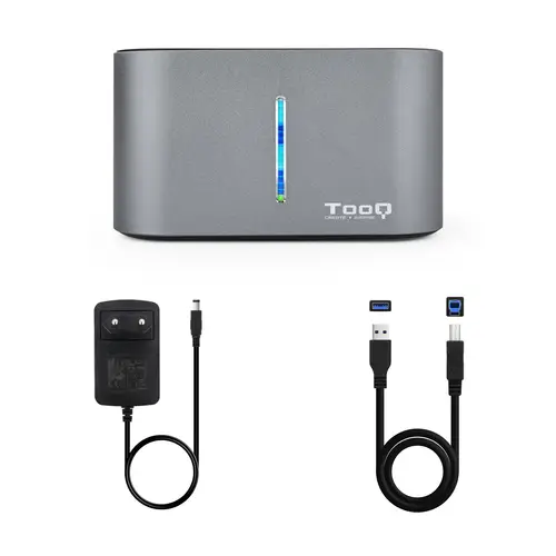 TQDS-805G base de conexión para disco duro USB 3.2 Gen 1 (3.1 Gen 1) Type-B Aluminio - Imagen 5