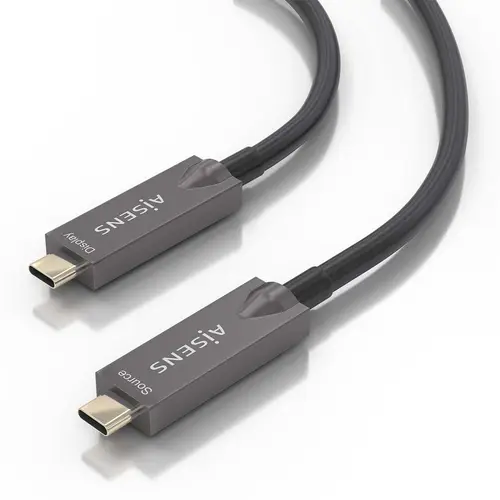 Cable USB 3.1 Gen2 10Gbps AOC 4K@60Hz 3A 60W E-Marker, tipo USB-C/M-USB-C/M, Negro, 7.5m - Imagen 3